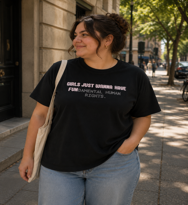 FUNDAMENTAL RIGHTS T-Shirt Damen gerade geschnitten