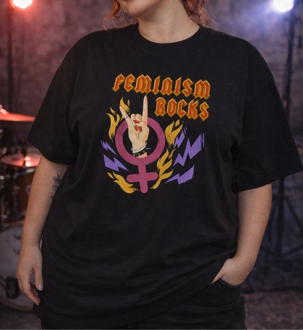 FEMINISM ROCKS T-Shirt Oversized unisex