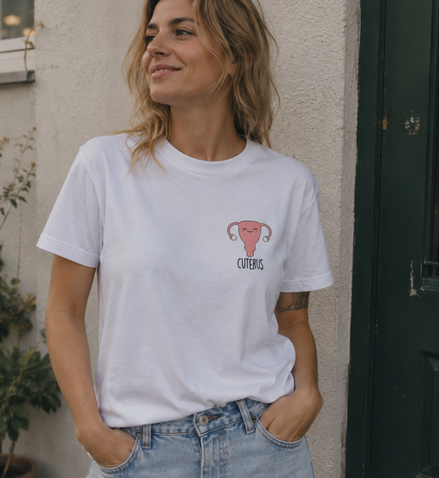 CUTERUS T-Shirt Damen gerade geschnitten