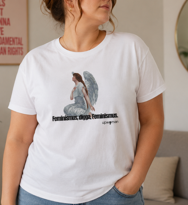 FEMINISMUS ENGEL T-Shirt Damen tailliert