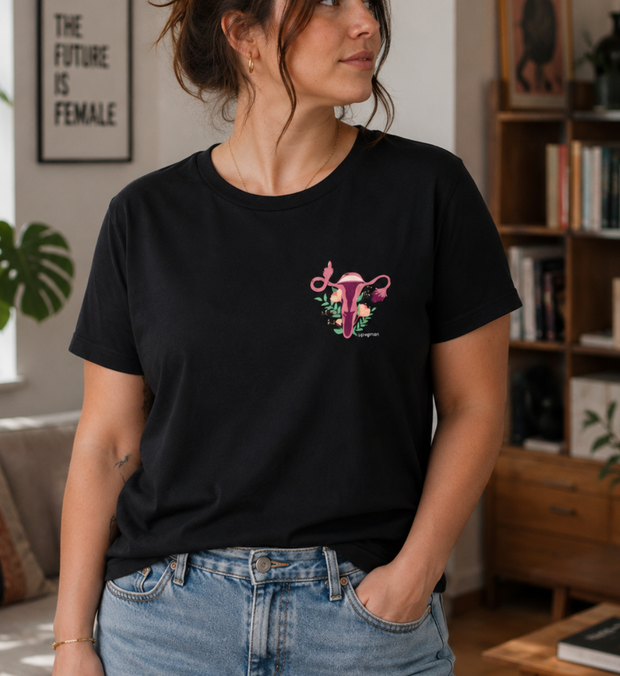 UTERUS T-Shirt Damen gerade geschnitten