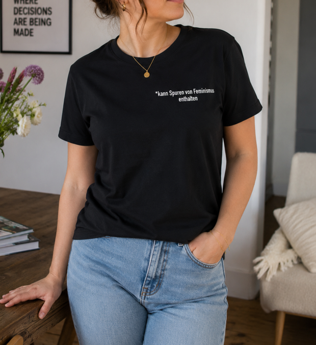 SPUREN VON FEMINISMUS T-Shirt Damen gerade geschnitten