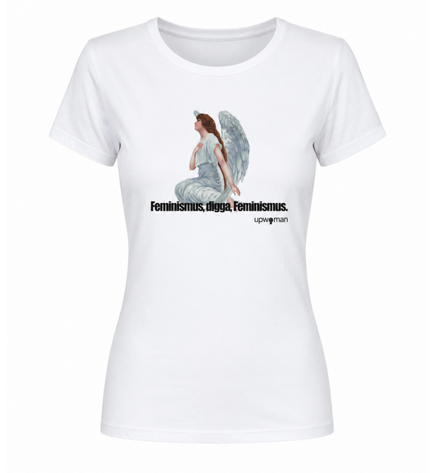 FEMINISMUS ENGEL T-Shirt Damen tailliert