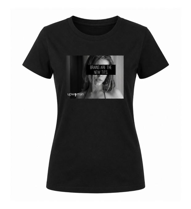 BRAINS ARE THE NEW TITS T-Shirt Damen tailliert