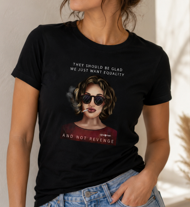JUST WANT EQUALITY T-Shirt Damen tailliert