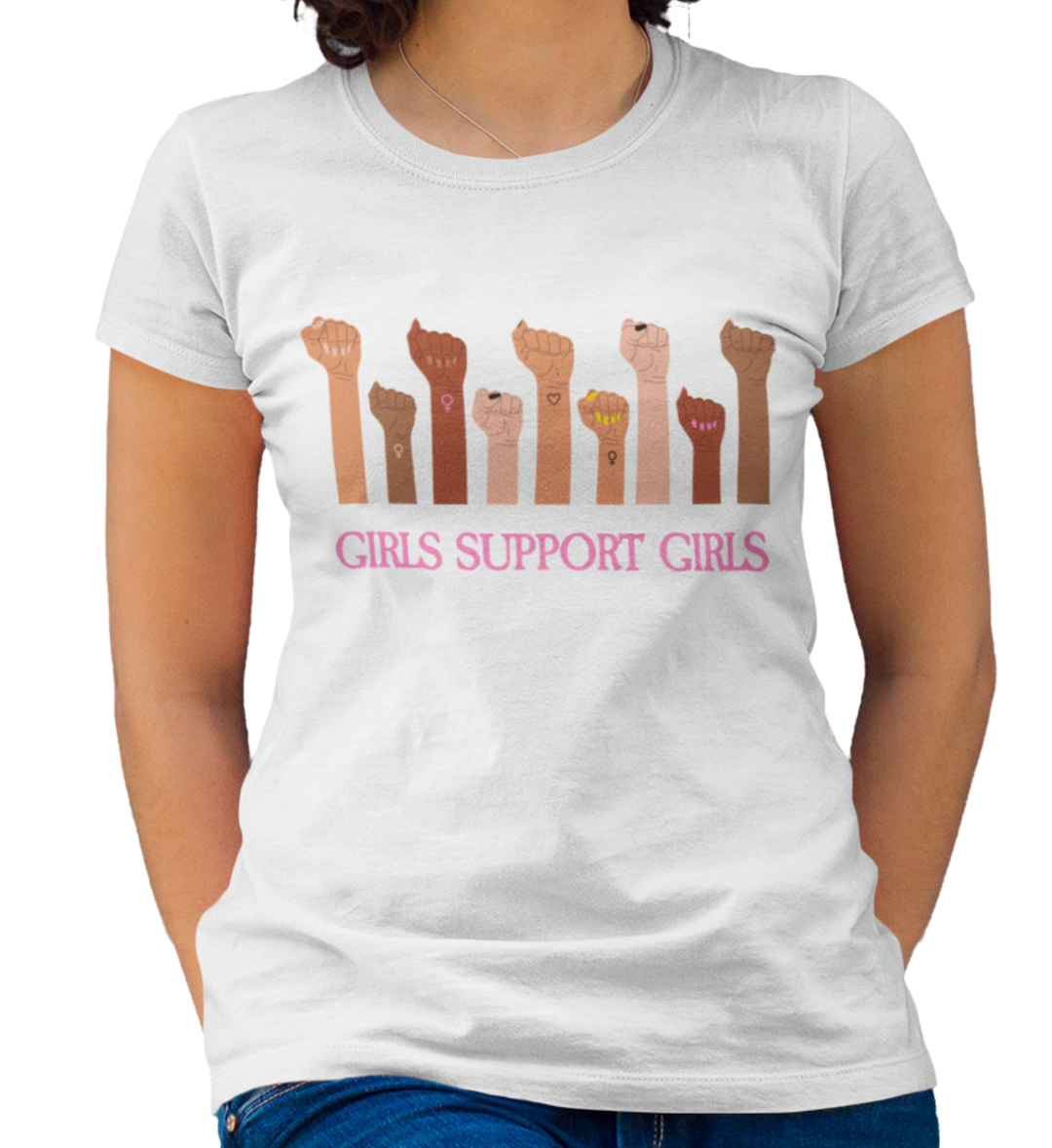 GIRLS SUPPORT GIRLS-Premium T-Shirt