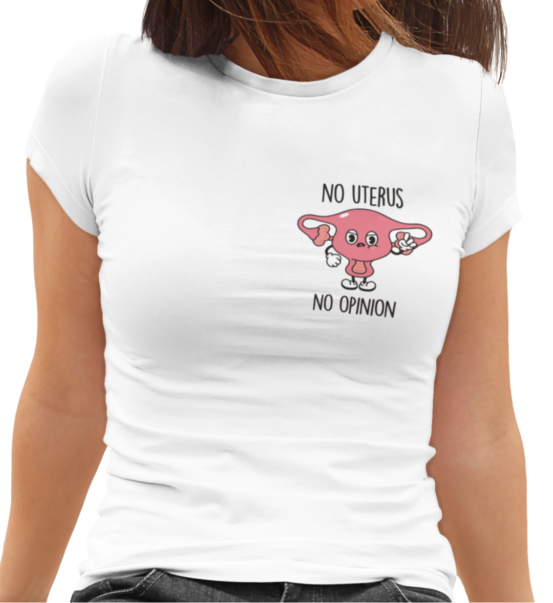 NO UTERUS NO OPINION-Premium T-Shirt