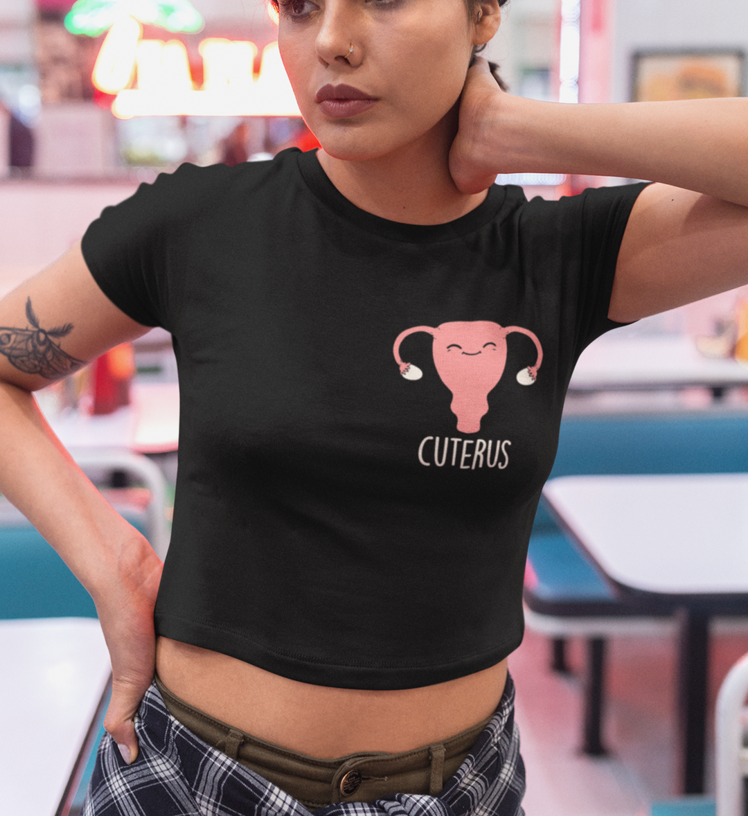 CUTERUS Crop Shirt