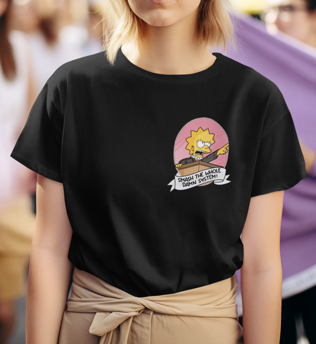 SMASH THE SYSTEM T-Shirt Damen gerade geschnitten