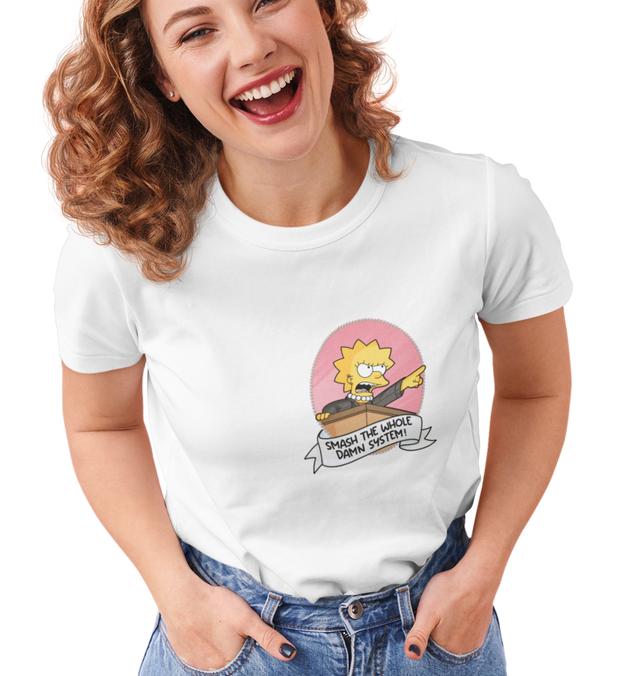 SMASH THE SYSTEM T-Shirt Damen tailliert