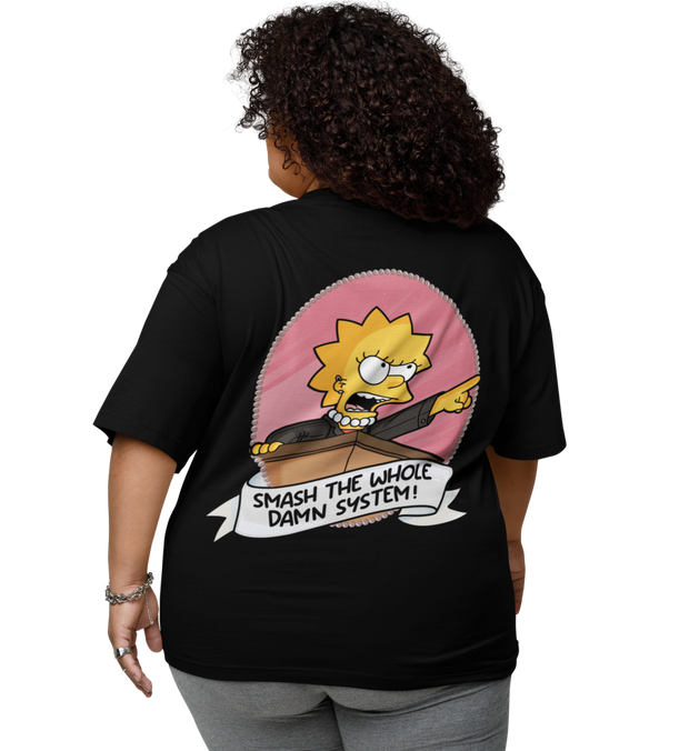 SMASH THE SYSTEM T-Shirt Oversized unisex